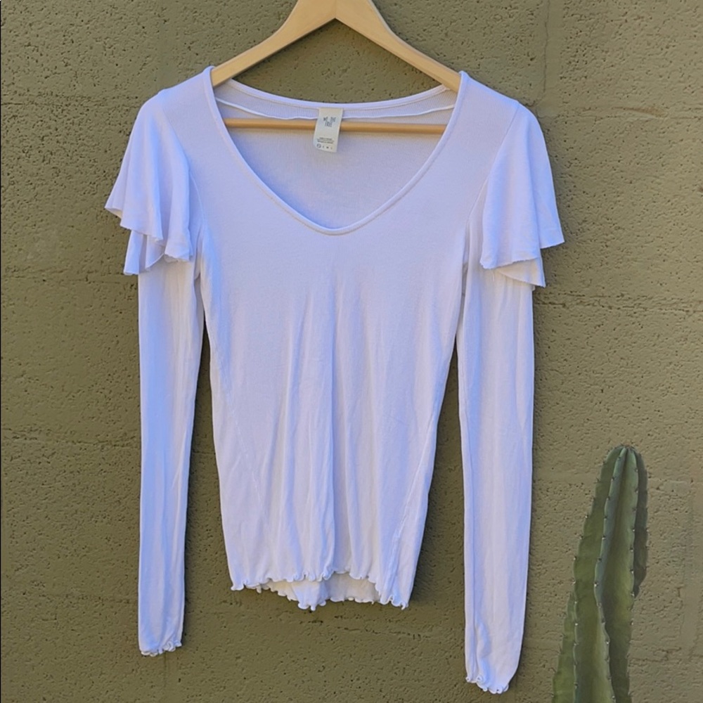 Free People white long sleeve